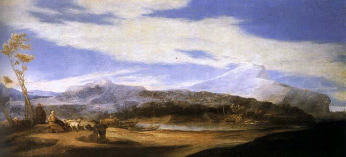Jose de Ribera Landscape with Shepherds oil painting picture